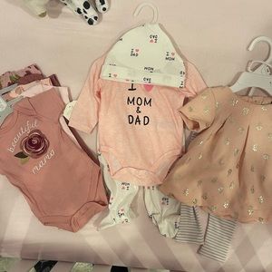 Brand new 0-3 month baby girl clothes